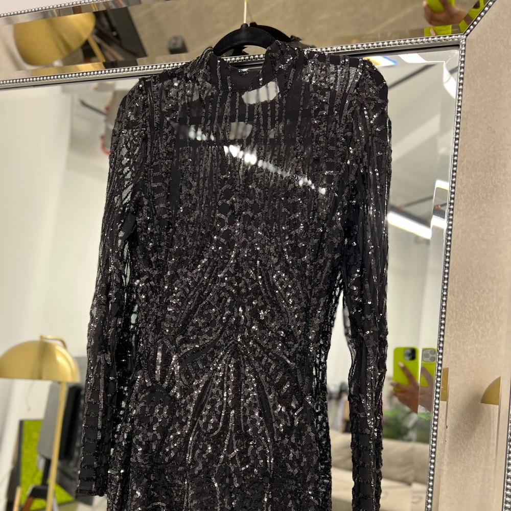 Mini sequence dress